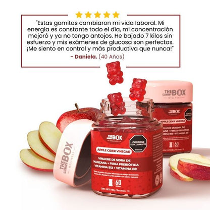 The Gummy Box Wellness: GOMITAS DE VINAGRE DE MANZANA