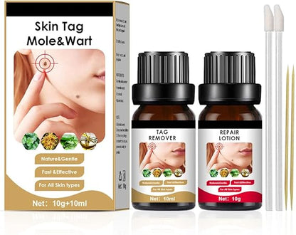 2X1 SKIN TAG MOLE & WART™  - TONICO Y CREMA ELIMINADOR DE VERRUGAS, LUNARES Y MARCAS EN LA PIEL