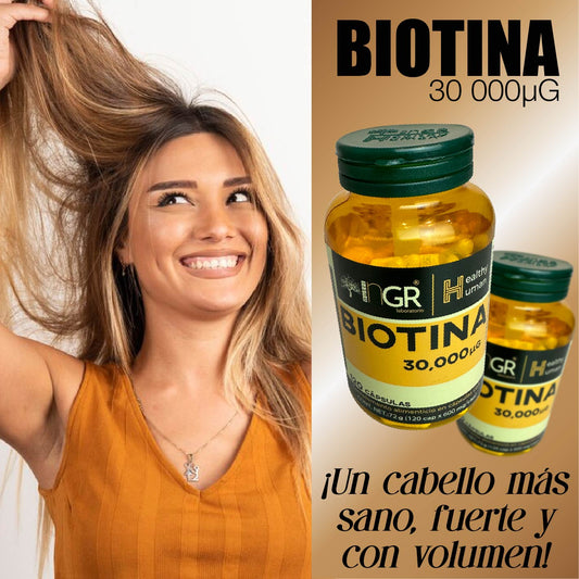 BIOTINA HEALTHY HUMAN®  30.000UG - 120 Cápsulas