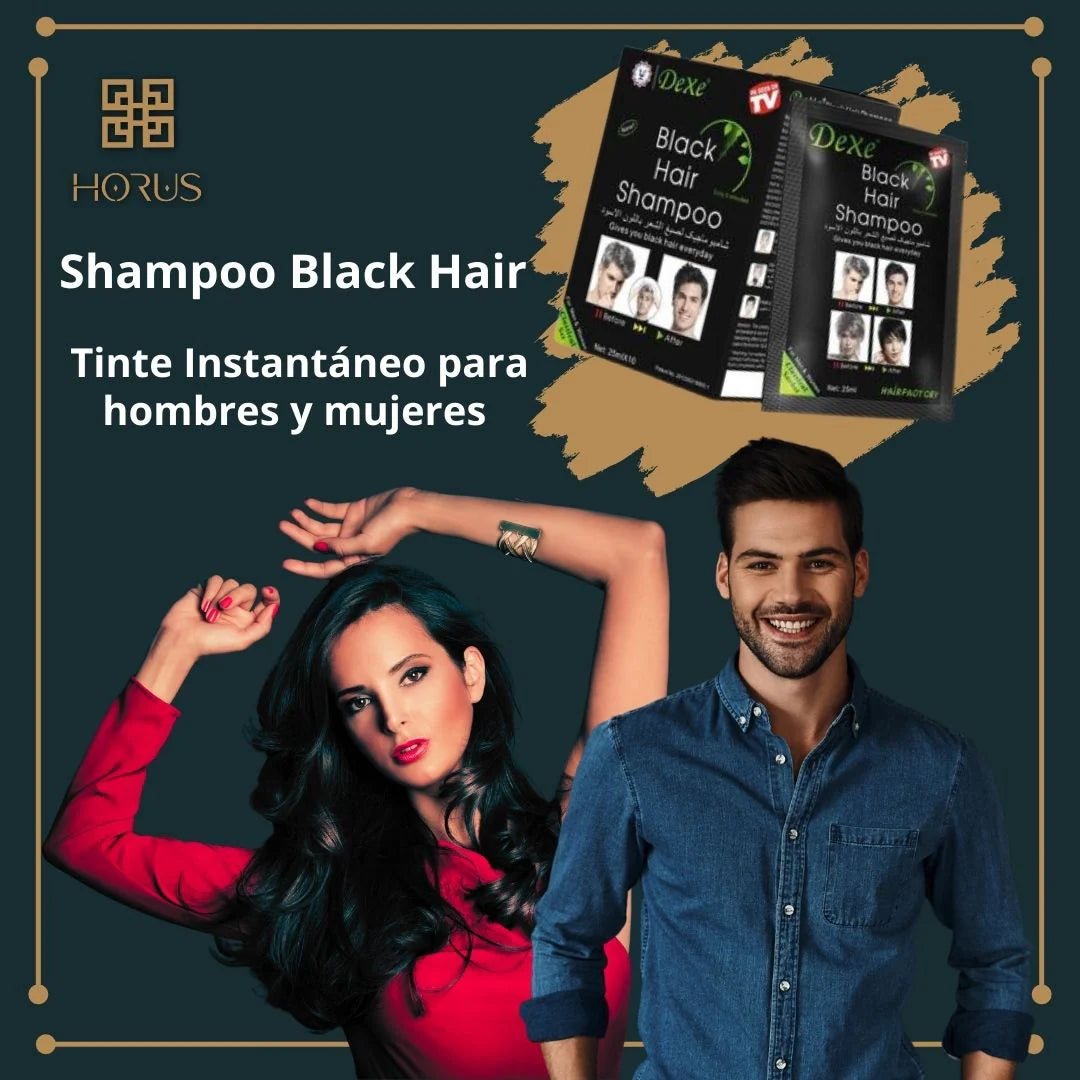 Dexe® SHAMPOO BLACK HAIR NATURAL ANTICANAS - LIBRE DE AMONIACO