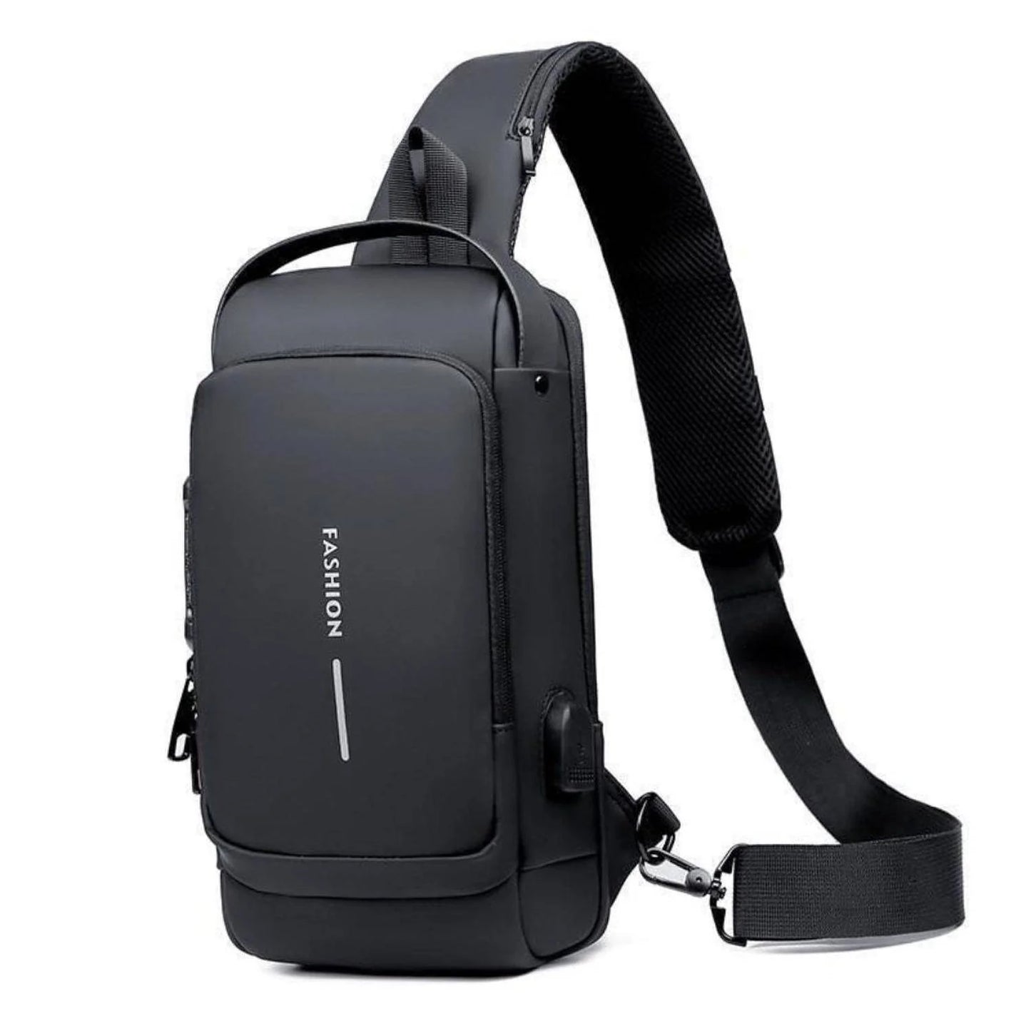 BOLSO INTELIGENTE ANTIRROBO® CON CARGA USB EN FIBRA DE CARBONO