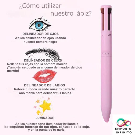 Lápiz MultiGlow™ Make Up 4 en 1 - OFERTA ESPECIAL LLEVA 2X1