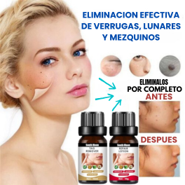 2X1 SKIN TAG MOLE & WART™  - TONICO Y CREMA ELIMINADOR DE VERRUGAS, LUNARES Y MARCAS EN LA PIEL