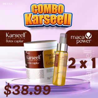 COMBO KARSELL®: MASCARILLA CON COLAGENO + ACEITE DE ARGAN        OFERTA ESPECIAL 2 X 1