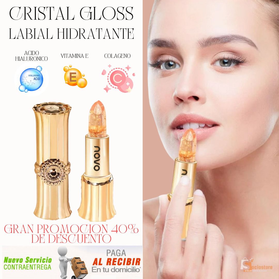 CRISTAL GLOSS® LABIAL MAGICO E HIDRATANTE- SUPER OFERTA 2 X 1