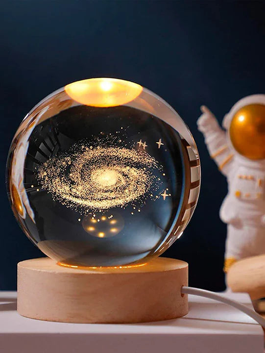 🪐Esfera espacial Luna 3D con base de luz®