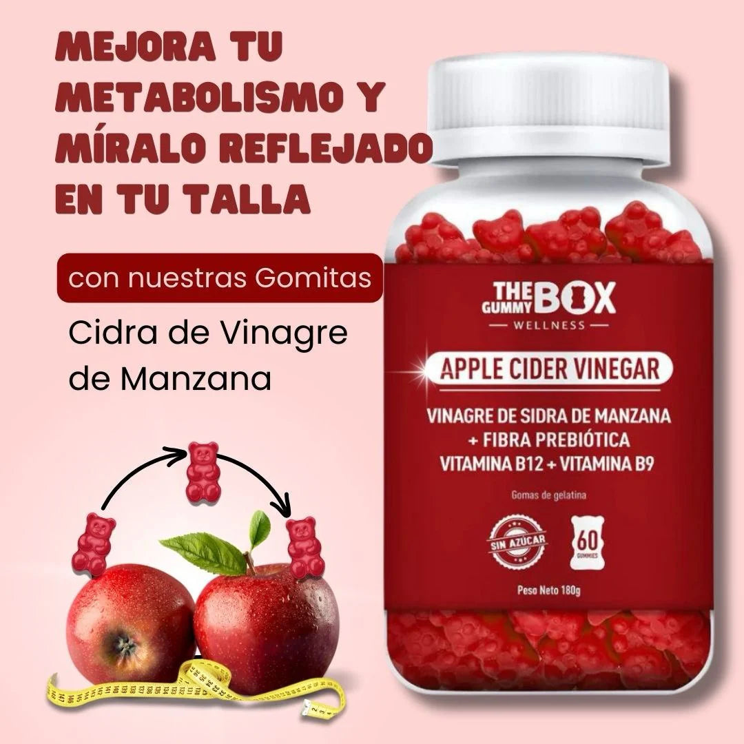 The Gummy Box Wellness: GOMITAS DE VINAGRE DE MANZANA