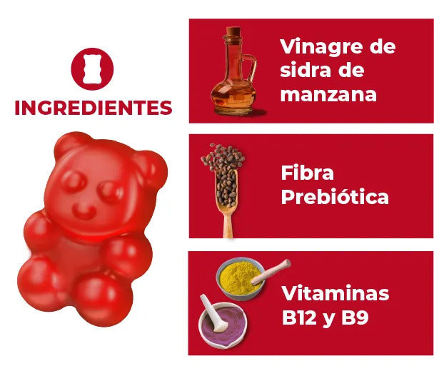 🍬GOMITAS PARA ADELGAZAR CON VINAGRE DE MANZANA🍎