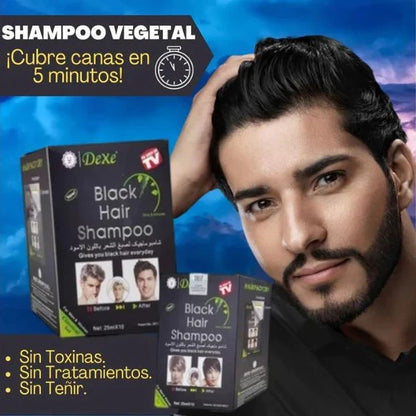 Dexe® SHAMPOO BLACK HAIR NATURAL ANTICANAS - LIBRE DE AMONIACO